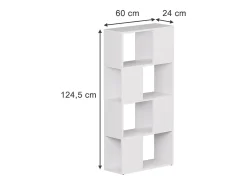 Prateleira|Vicco Raumteiler 60x24x124.5 eneos Branco