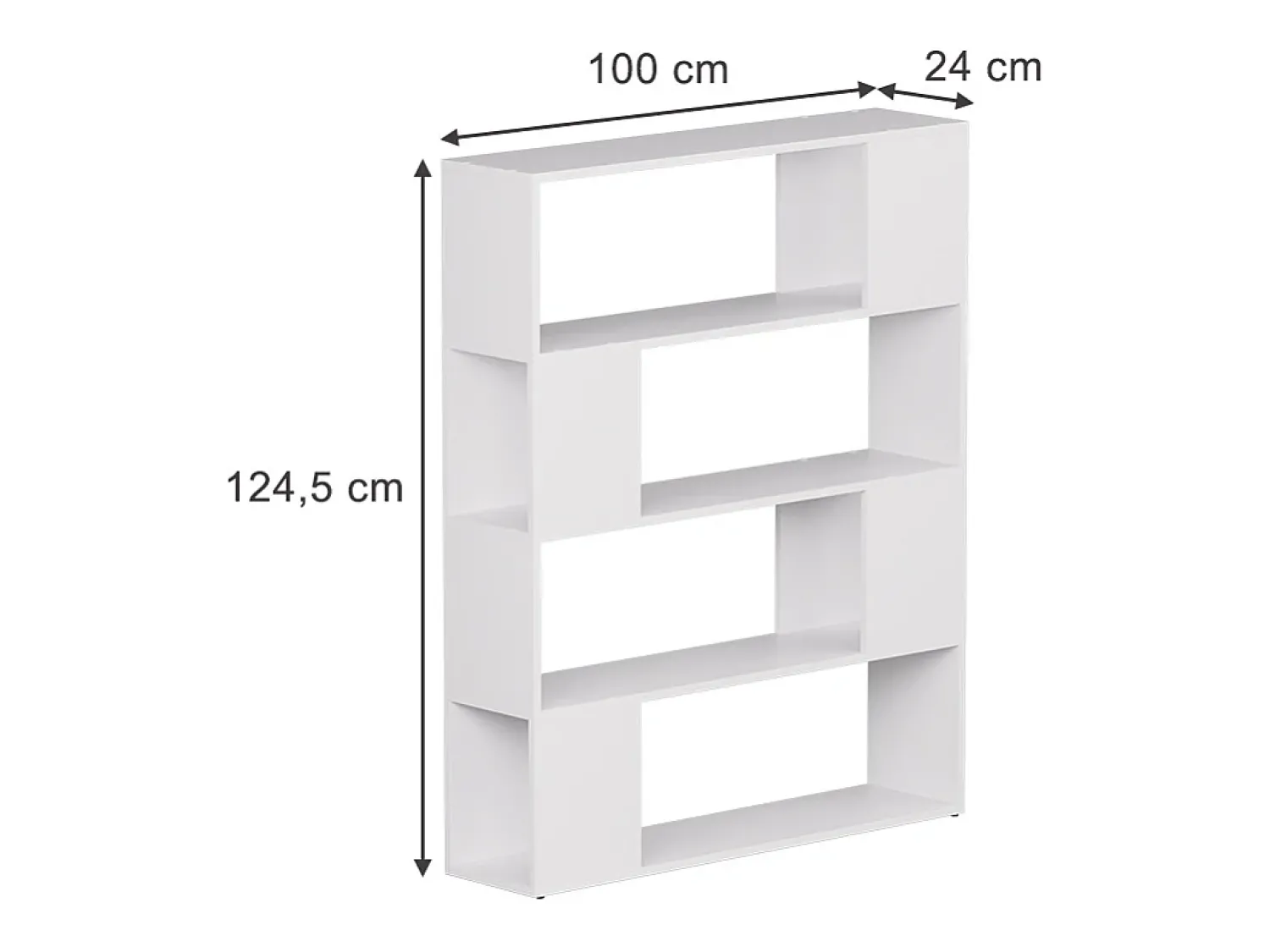 Prateleira*Vicco Raumteiler 100x24x124.5 eneos Branco