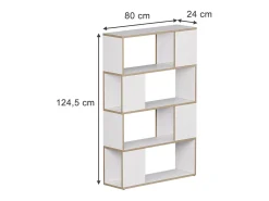 Prateleira|Vicco Raumteiler /carvalho 80x24x124.5 eneos Branco