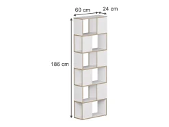 Prateleira*Vicco Raumteiler /carvalho 60x24x186 eneos Branco