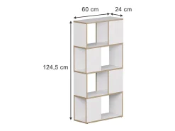 Vicco Raumteiler /carvalho 60x24x124.5 eneos^ Prateleira