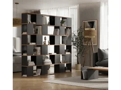 Prateleira*Vicco Raumteiler carvalho antracite/goldkraft 60x24x186 eneos Cinza antracite