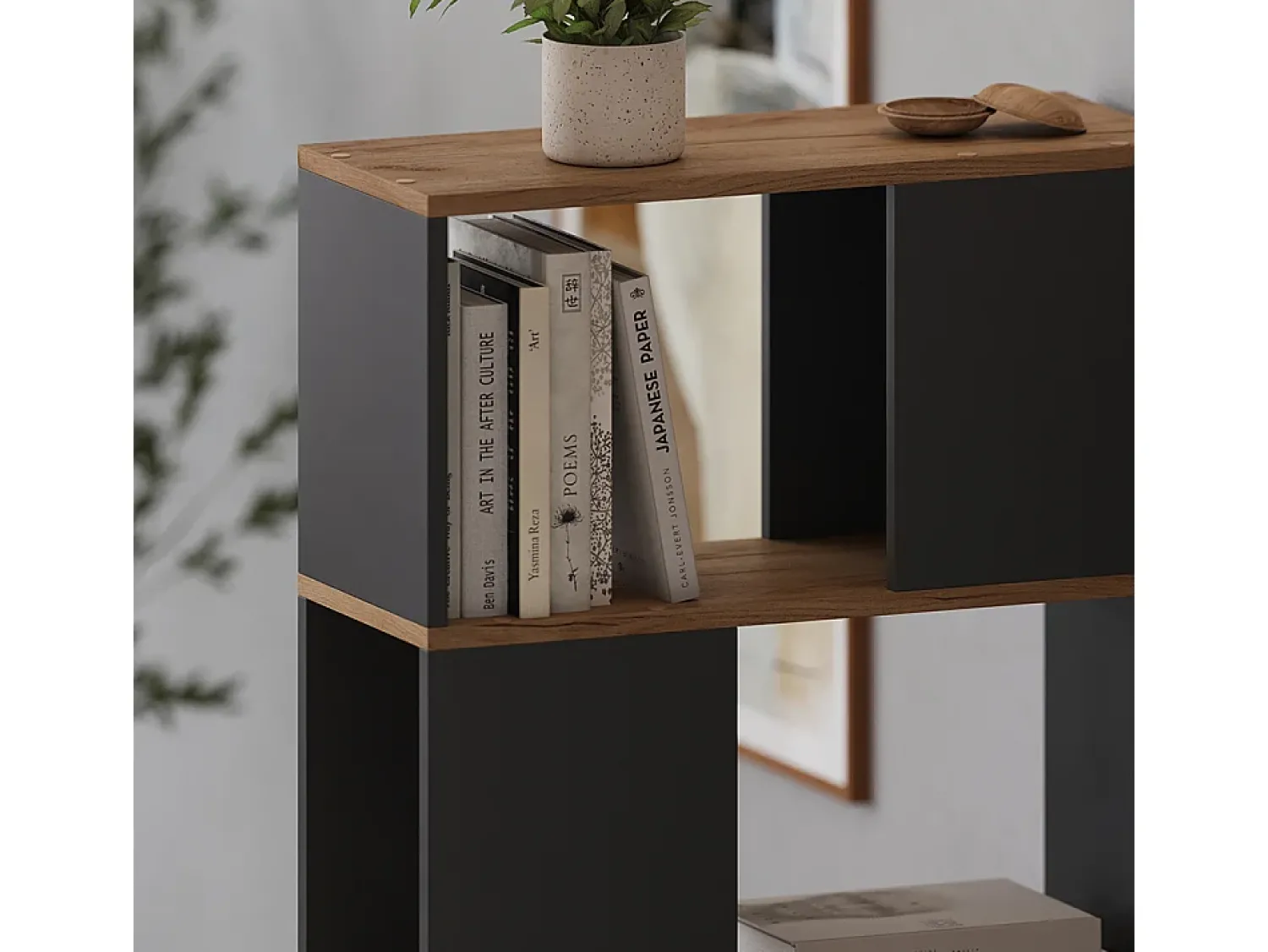 Outlet Vicco Raumteiler carvalho antracite/goldkraft 60x24x124.5 eneos Cinza antracite