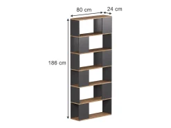Best Vicco Raumteiler carvalho antracite/goldkraft 80x24x186 eneos Cinza antracite