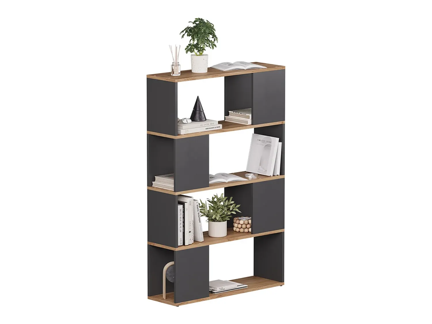 Discount Vicco Raumteiler carvalho antracite/goldkraft 80x24x124.5 eneos Cinza antracite