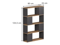 Discount Vicco Raumteiler carvalho antracite/goldkraft 80x24x124.5 eneos Cinza antracite