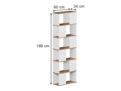 Vicco Raumteiler carvalho branco/dourado 60x24x186 eneos^ Prateleira