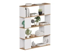 Prateleira|Vicco Raumteiler carvalho branco/dourado 100x24x124.5 eneos Natural escuro