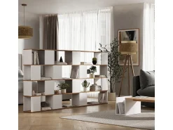 Clearance Vicco Raumteiler carvalho branco/dourado 80x24x124.5 eneos Natural escuro