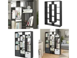 Prateleira|Vicco Raumteiler 107.2x29x143 Preto