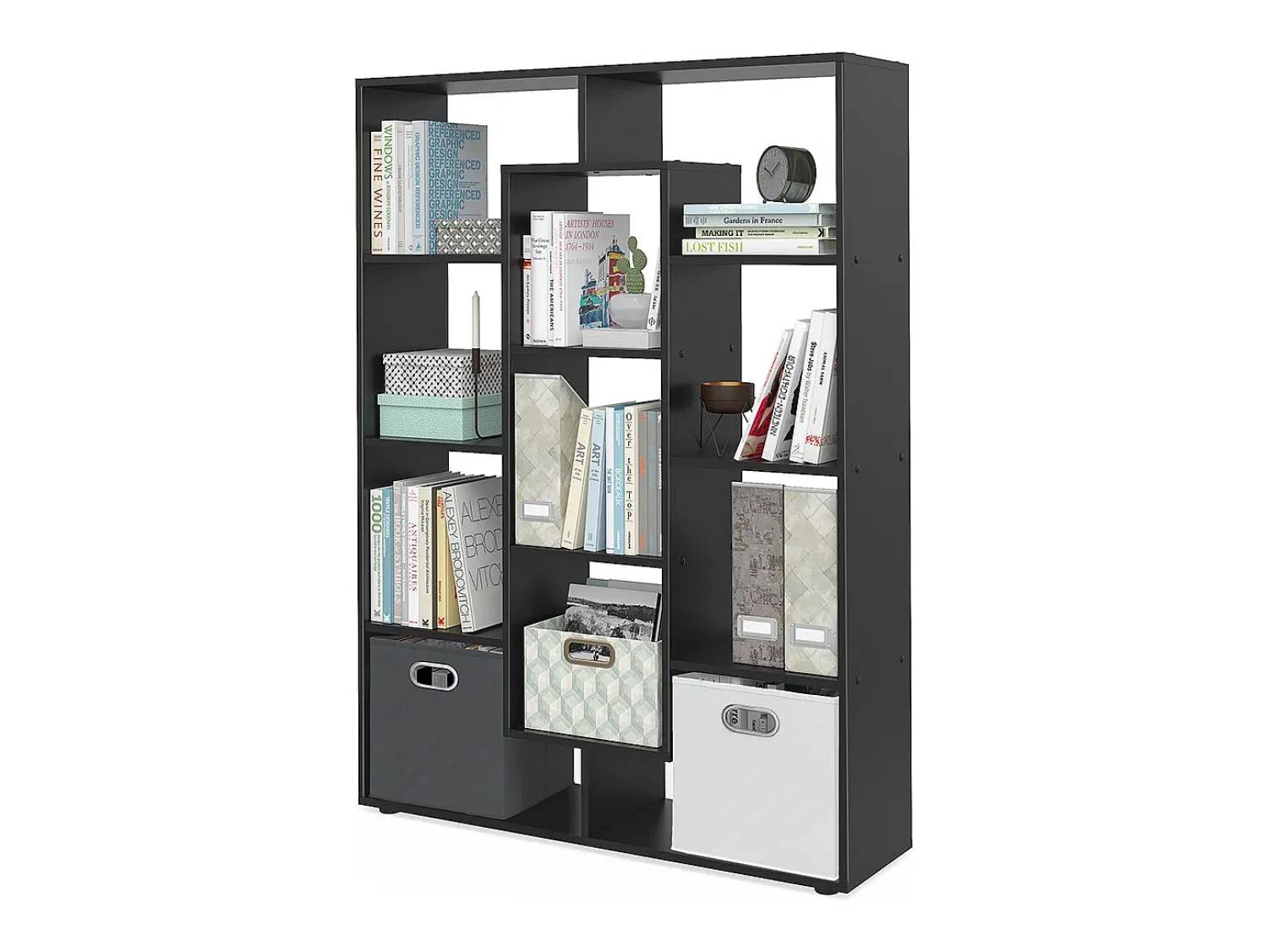 Prateleira|Vicco Raumteiler 107.2x29x143 Preto