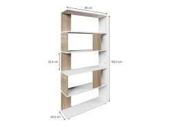 Prateleira|Vicco Raumteiler sonoma 80x23.6x162.6 Natural claro