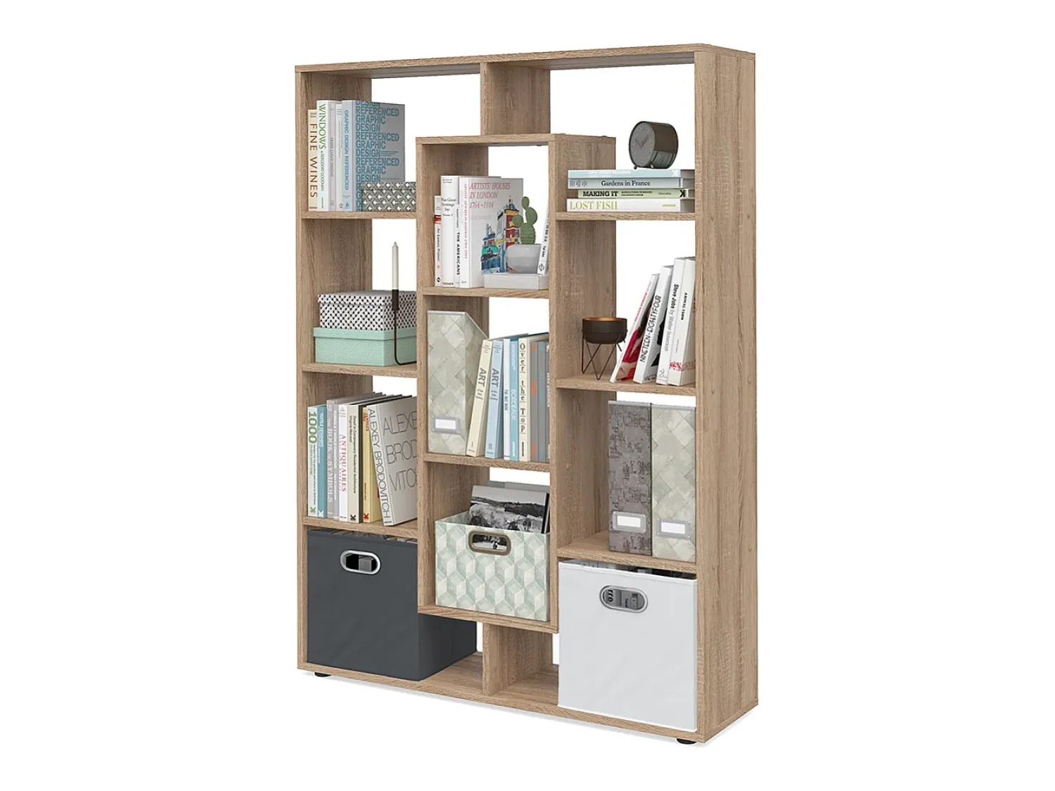Prateleira*Vicco Raumteiler sonoma 107.2x29x143 Natural claro