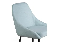 Discount Ray - Banqueta de tecido azul - Conjunto de 1 peça Verde