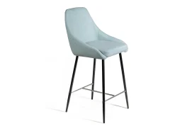 Discount Ray - Banqueta de tecido azul - Conjunto de 1 peça Verde