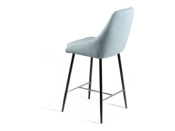 Discount Ray - Banqueta de tecido azul - Conjunto de 1 peça Verde