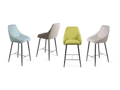 Banco| Ray - Banqueta de tecido - Conjunto de 1 peça Verde