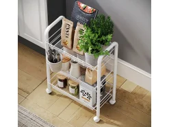 Móvel De Arrumação*Vicco Recipiente com rodas 45x27x64 tarro Branco