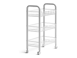 Móvel De Arrumação*Vicco Recipiente com rodas 45x27x64 tarro Branco