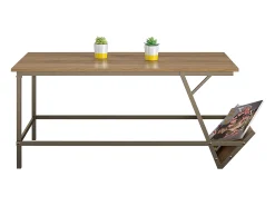 Novogratz Regal | Mesa de apoio com aspeto de nogueira^ Mesa De Centro
