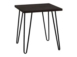 Mesa De Apoio*Dorel Home Regal | Mesa de centro com 1 prateleira em efeito nogueira com estrutura metálica Castanho