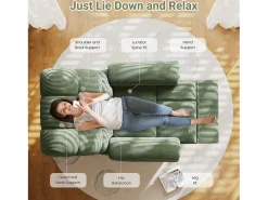 DripeX Relaxe a poltrona elétrica de poltrona, cadeira de lazer ajustável com USB, encosto ajustável, anti -estático com apoio para os pés - 96x97x104cm Verde