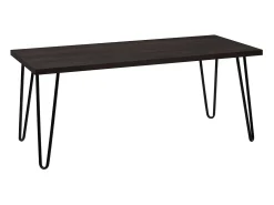 Dorel Home Revestimento a pó do tampo decorativo da mesa em rosa metálico Castanho