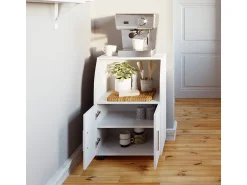 Móvel De Arrumação|Vicco Roll container 55x38.4x83.8 elio Branco
