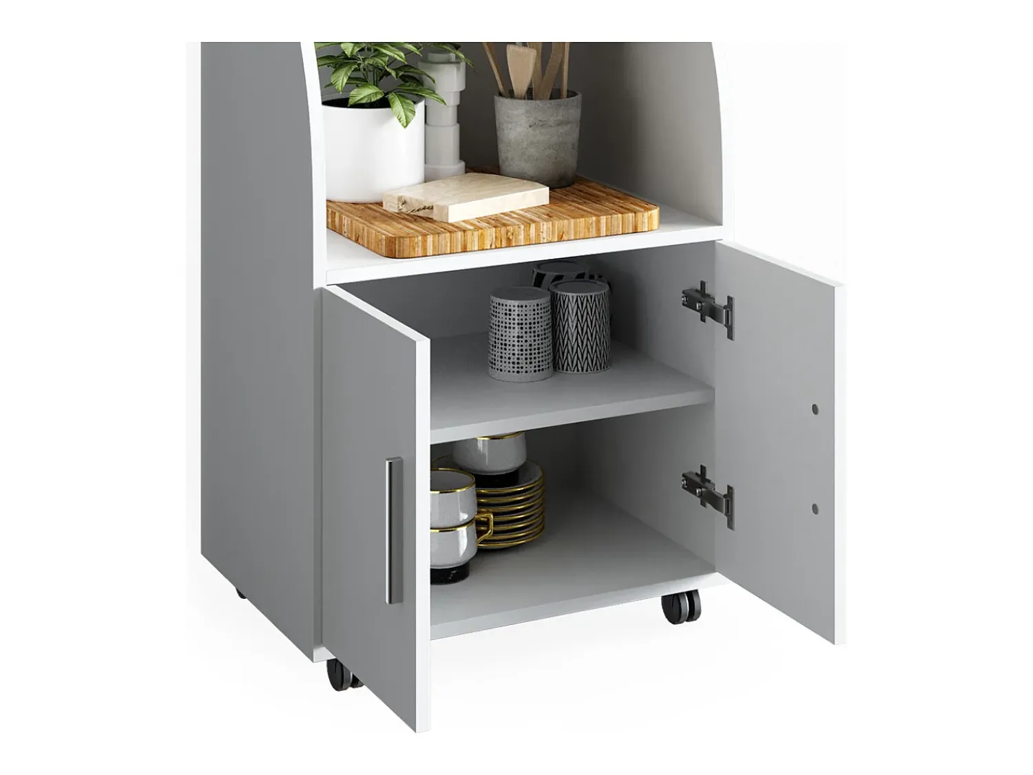 Móvel De Arrumação|Vicco Roll container 55x38.4x83.8 elio Branco