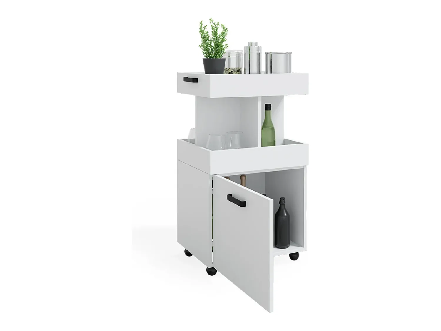 Móvel De Arrumação|Vicco Roll container 50x41x88.6 kamber Branco
