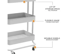 Vicco Roll container 45.9x34x78.7 tron^ Móvel De Arrumação