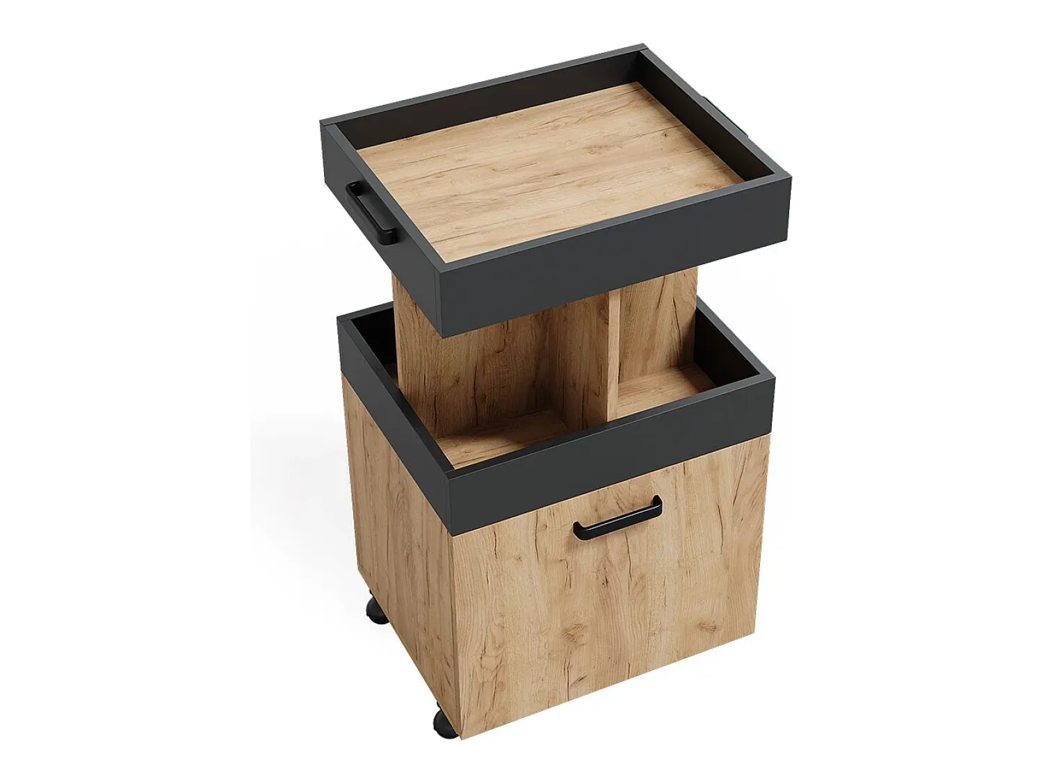 Vicco Roll container carvalho goldkraft 50x41x88.6^ Móvel De Arrumação
