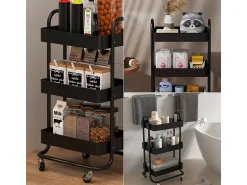 Móvel De Arrumação|Vicco Roll container 45.9x34x78.7 tron Preto