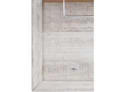 Cabide De Pé|Loft24 Rondo : Painel de parede com 8 ganchos em MDF Natur Branco