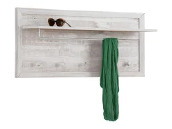 Cabide De Pé|Loft24 Rondo : Painel de parede com 8 ganchos em MDF Natur Branco