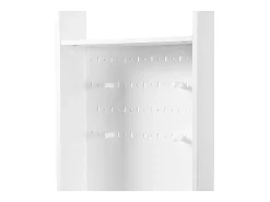 Móvel De Entrada|Hauss Spole Roupeiro com 3 gavetas, 1 porta, 4 ganchos e painel perfurado, 100 x 35 x 180 cm Branco