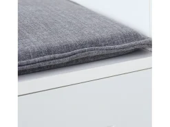 Móvel De Entrada*Hauss Spole Roupeiro com 3 portas, 3 ganchos e arrumação aberta, 120x40x200 cm Branco
