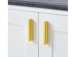 Móvel De Entrada*Hauss Spole Roupeiro com 3 portas, 3 ganchos e arrumação aberta, 120x40x200 cm Branco