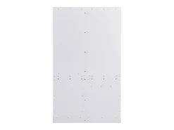 New Hauss Spole Roupeiro e madeira com espelho, 2 gavetas, 1 porta, ganchos e suporte para guarda-chuva 110,5x38x191cm Branco