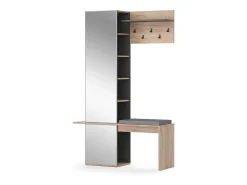 Móvel De Entrada|Vicco Roupeiro carvalho goldkraft 120x40x190 adeline Natural escuro