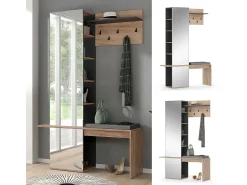 Móvel De Entrada|Vicco Roupeiro carvalho goldkraft 120x40x190 adeline Natural escuro