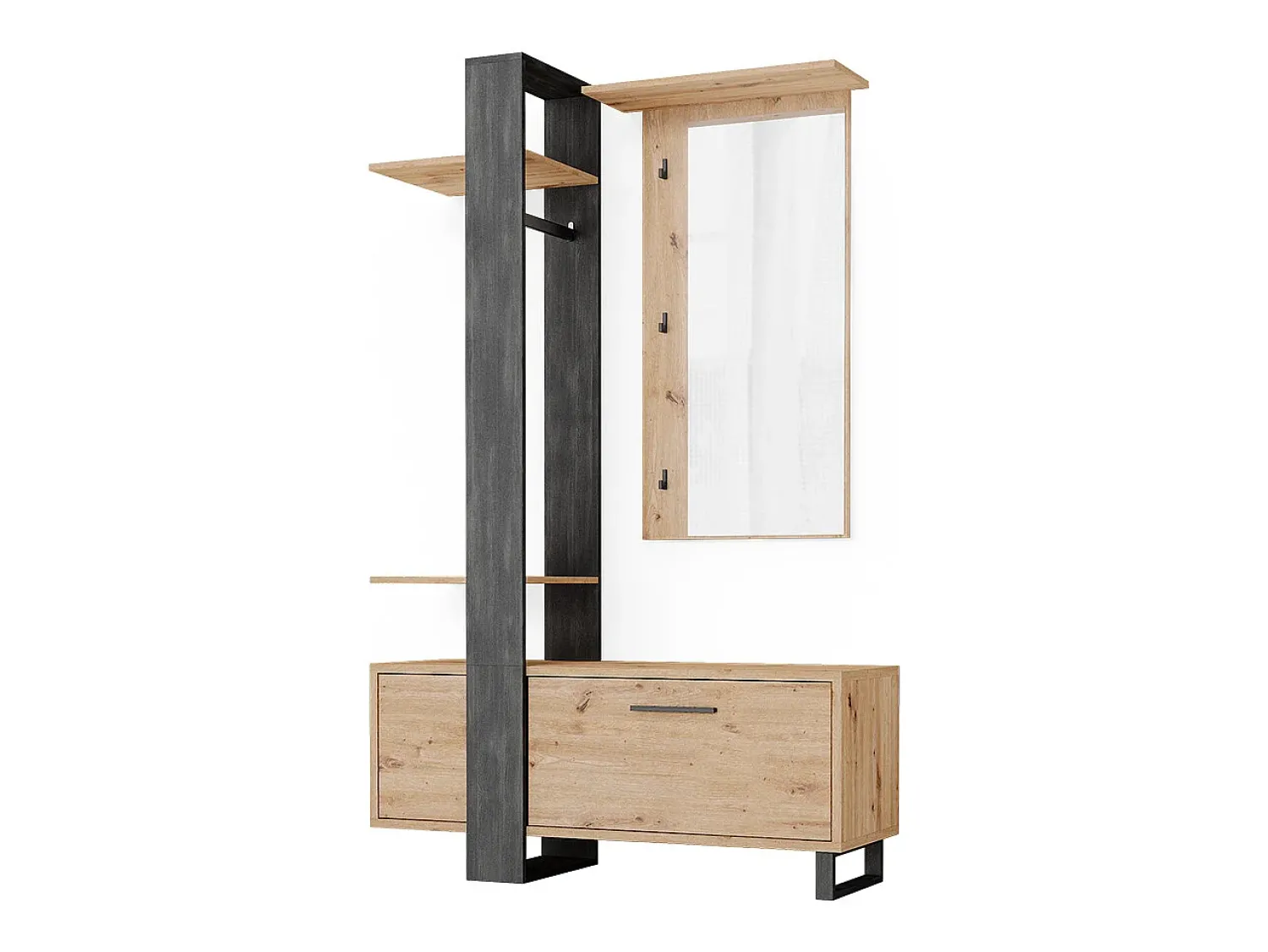 Móvel De Entrada*Vicco Roupeiro marrom 120x40x192 porto Castanho