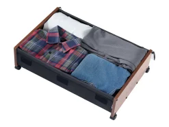 Sacos de Armazenamento SucceBuy sob a Cama com Rodinhas Traváveis, Organizador de Sapatos sob a Cama 2 Peças de 65 x 46 x 18 cm, Caixa de Armazenamento^ Acessórios De Arrumação