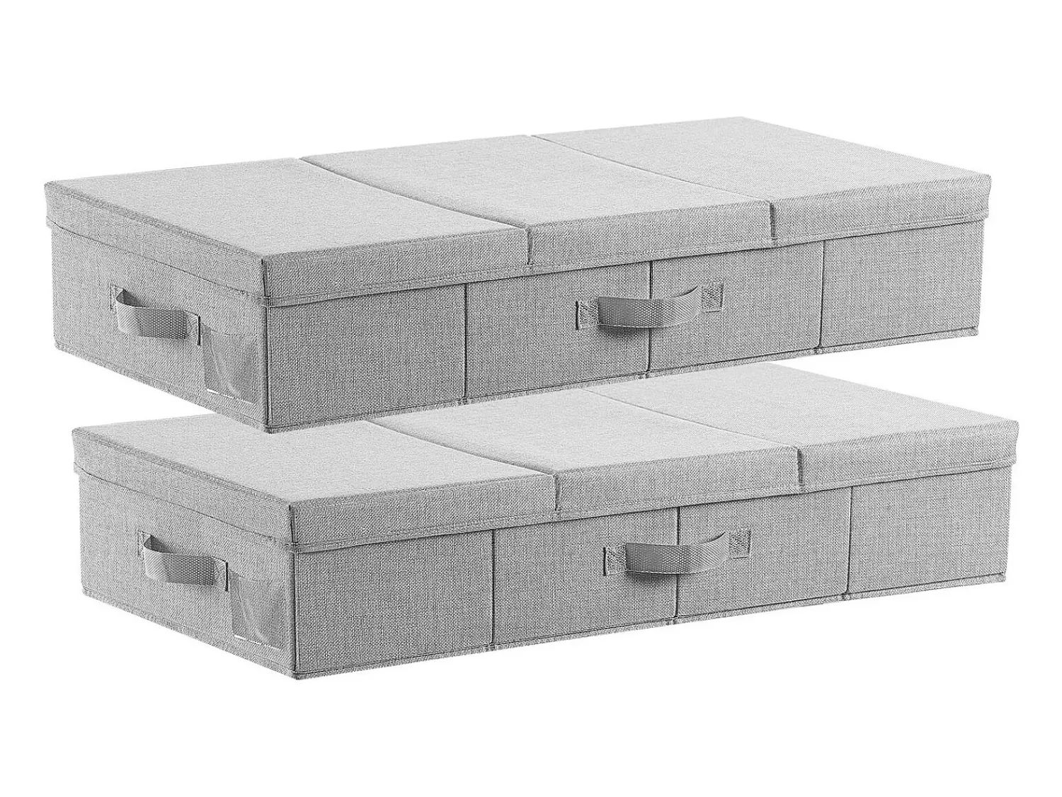 Acessórios De Arrumação* Sacos de Armazenamento SucceBuy sob a Cama 2 Peças de 48 L, Organizador de Sapatos sob a Cama de 80,5x40,5x15,5 cm, Caixa de Armazenamento para Roupas Cinzento