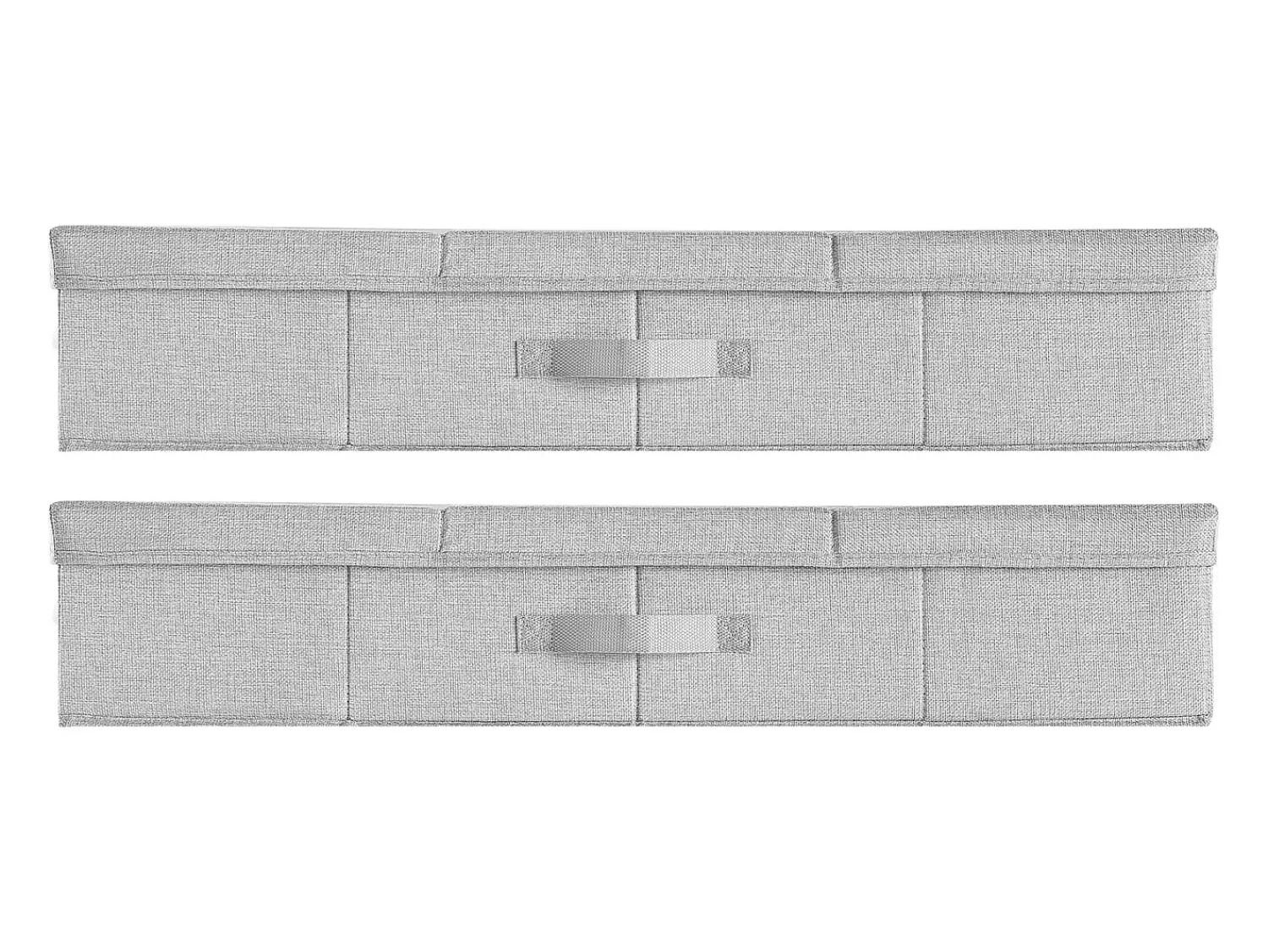 Acessórios De Arrumação* Sacos de Armazenamento SucceBuy sob a Cama 2 Peças de 48 L, Organizador de Sapatos sob a Cama de 80,5x40,5x15,5 cm, Caixa de Armazenamento para Roupas Cinzento