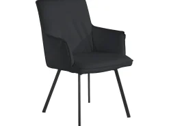 Online Loft24 Sally | Cadeirão PU , Conjunto de 2 Preto