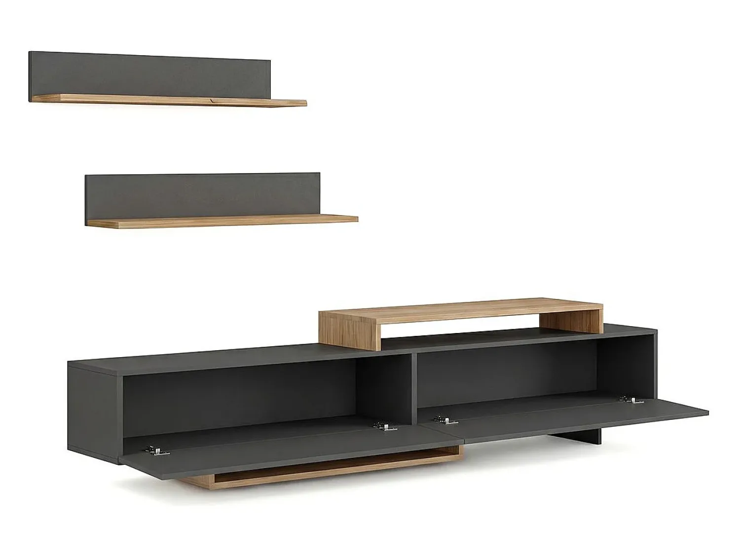 duehome Salón Bender Gris Grafito - Alpino Cinzento