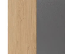 Clearance duehome Salão Aros Tofe - Gris Grafito Preto / Natural claro