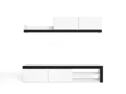 Online Skraut Home Salão Idem "Blanco", /Preto, 200x40x180cm Branco