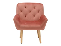 Sale Loft24 Sami | Poltrona em veludo rosa Vermelho